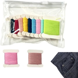 Cashmere Darning Set, 10 Rolls of Embroidery Thread, Embroidery Thread, Cross Stitch Thread, Cotton Embroidery Floss for DIY Craft Sewing