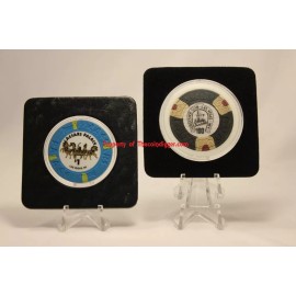 AIR-TITE 5 Air-tite Coin Capsule Display Card Insert 1oz Silver BAR Holder BLUE Storage