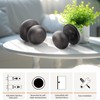GOBEKOR 8 Pack Oil Rubbed Bronze Passage Door Knobs Round