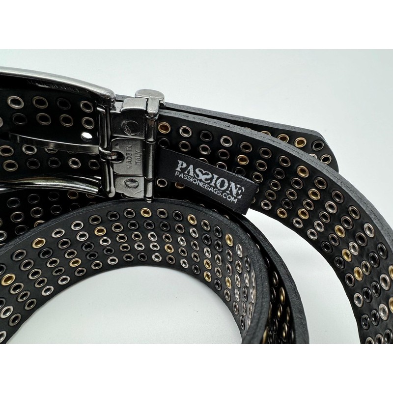 PASSIONE Belt H 35 mm - Genuine Leather Colour Black