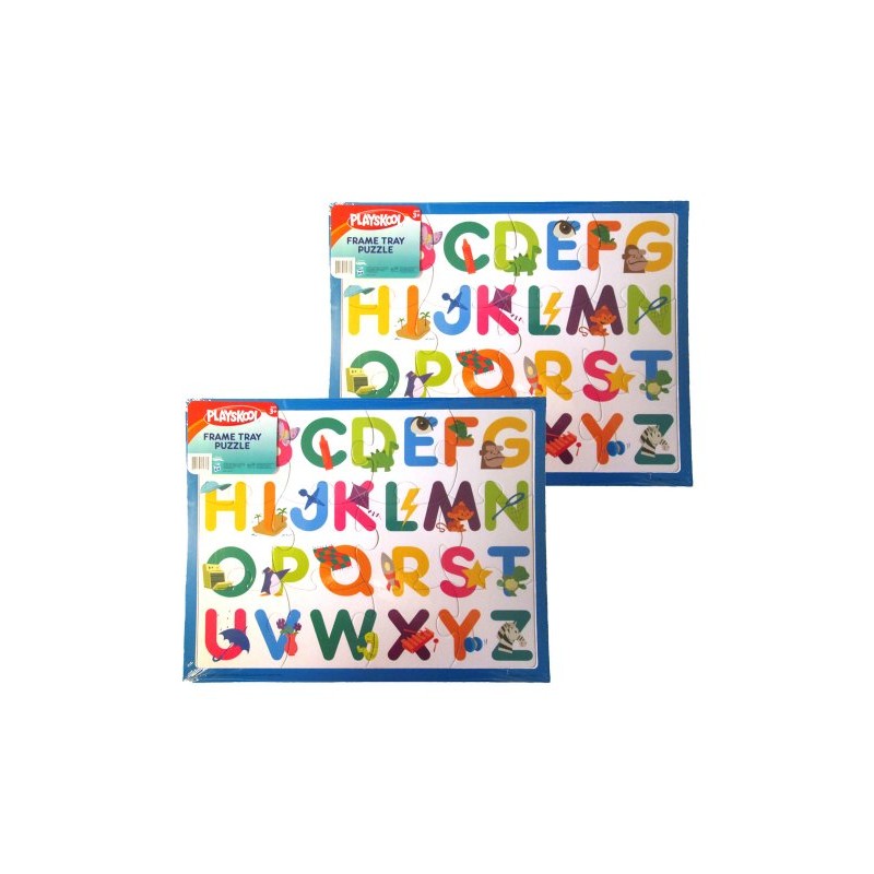 PLAYSKOOL 14" x 11" 12 Piece Letter Puzzle with Frame