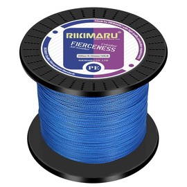Braided Fishing Line Abrasion Resistant Superline Zero Stretch&Low Memory Extra Thin Diameter Blue 1094Yds,10LB