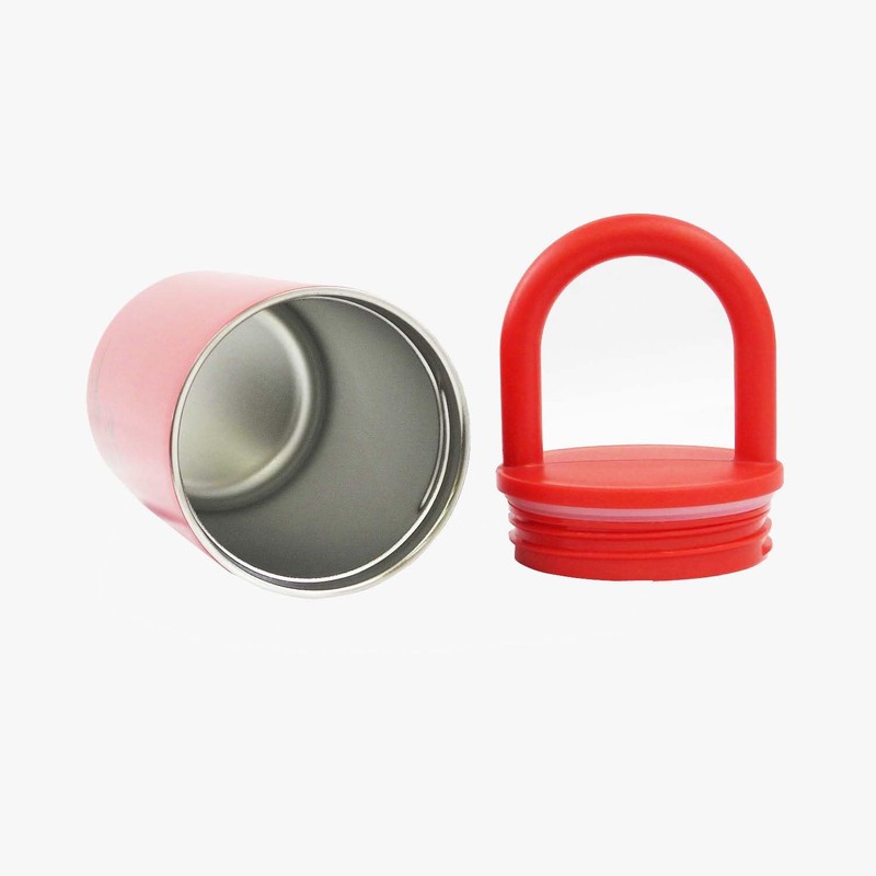 Peanuts Stainless Steel Tumbler with Handle RED Size: Diameter 0.3