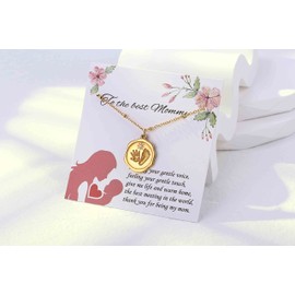 Baby Foot Hand Seal Necklace Jewelry New Mom Gifts Mama Necklace for Women Pregnancy Mom to Be Gifts for 1st Time Mothers Day Gifts Expecting Mom