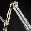 AquaDance Brushed Nickel High Pressure 6-Setting Hand Held Shower Head