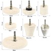 Buffing Drill, Hexagonal Shaft Cloth Buff, Tip Tool, Polishing Buff,
