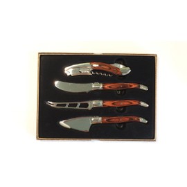 Laguiole 4-Piece Wine and Cheese Set