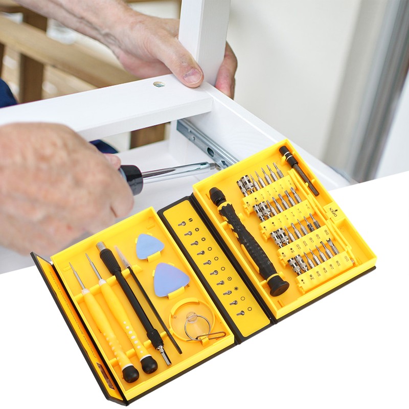 38 in 1 White Bit Screwdriver Socket Set High Hardness