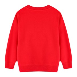 HILEELANG Toddler Girl Sweatshirts Christmas Red Tree Graphic Cotton Crewneck Pullover Tops Sweater Shirts 5T