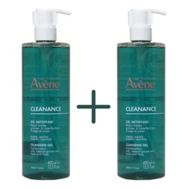 Avene Cleanance Gel Limpiador 400ml Pack De 2 Momento De Aplicación Día/noche Tipo De Piel Grasa