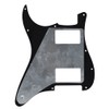 FLEOR 3Ply Black HH Pickguard 11 Holes ST Guitar Pick