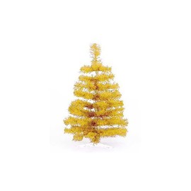 HAB & GUT -XM121- Artificial Christmas tree/coloured fir gold - Height: 11,81 inch - 30 cm
