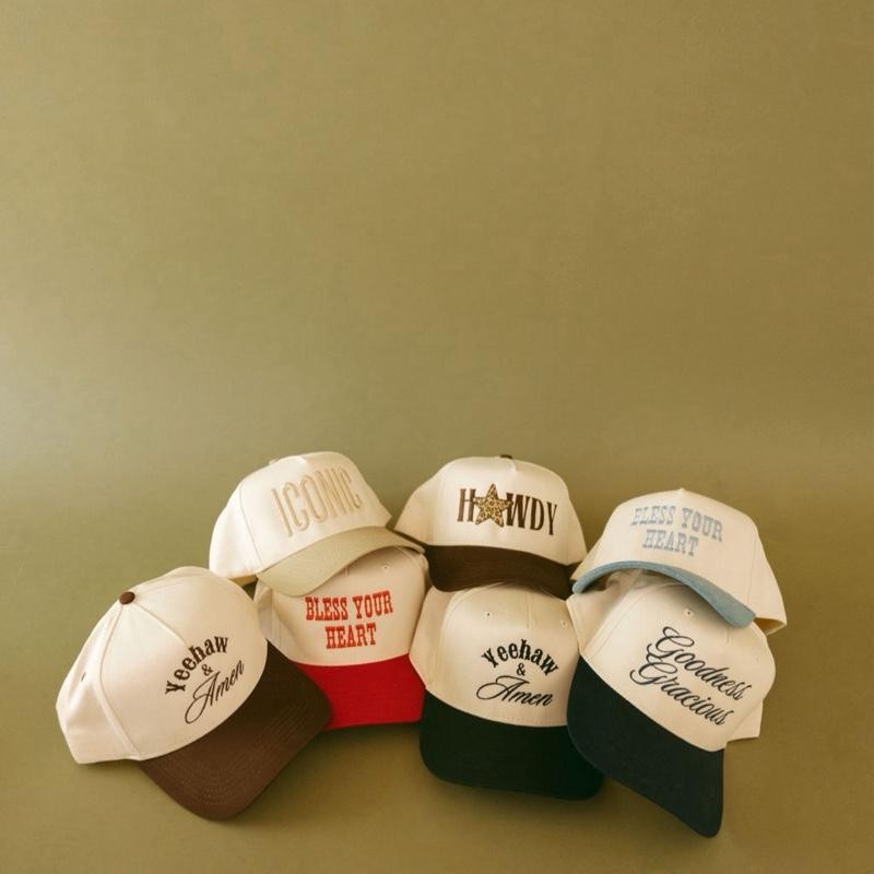 YEEHAW & AMEN brown two tone 5panel hat