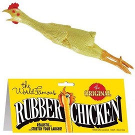 4 Pieces Bulk Lot Chickens/Original World Famous Novelty Yellow Rubber Chicken