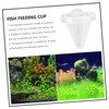 Levemolo Aquarium Fish Feeder Suction Cup 10 Pack Red Worm