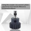 Ahvqevn 10pcs Motor Axle 3.17mm-5mm Switching Shaft Adapter Sleeve for