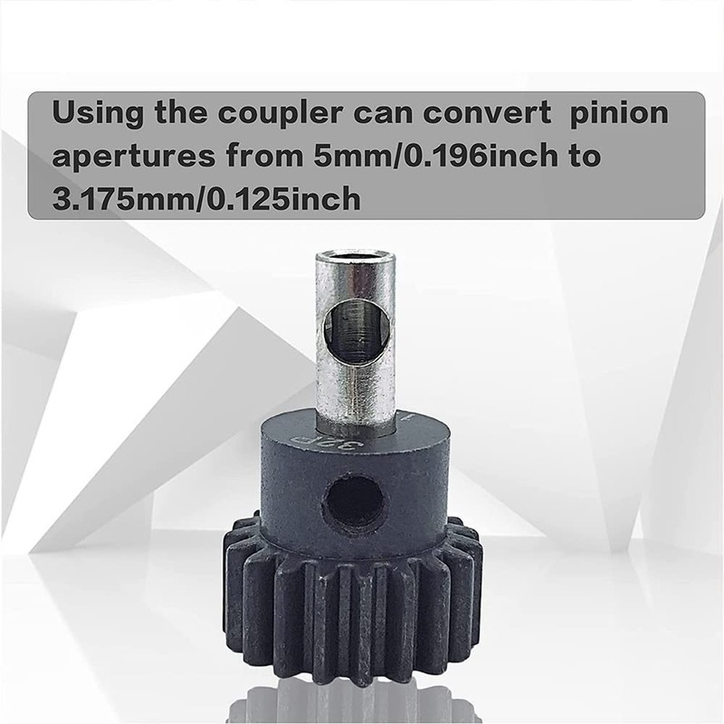 Ahvqevn 10pcs Motor Axle 3.17mm-5mm Switching Shaft Adapter Sleeve for