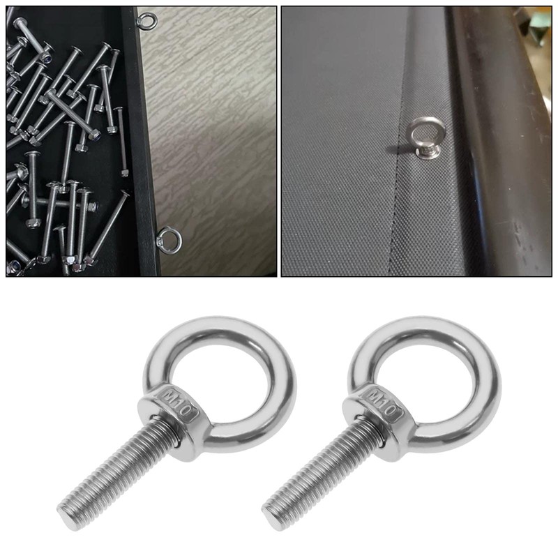Be In Your Mind 6Pcs M10 Shoulder Eye Bolt 304