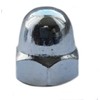 M8 Dome Hex Nuts Zinc Plated Steel Domed Hexagon Head