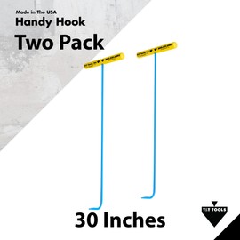 T&T Tools Handy Hook Lifting Tool – 30 Inch Single Hook End Made with 3/8" Steel - Two Pack - Heavy Duty Lifting Hooks, Lift Manhole Covers, Storm Drain Cover, Steel Hook for Moving, Lifting, Pulling