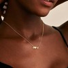 Turandoss 2 Initial Heart Necklaces for Women Trendy, 14K Gold