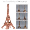 Qiilu Eiffel Tower Lamp Sparkling Tower Tower Led Light Luminous
