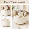 360° Rotating Makeup Organizer – Cosmetic Storage Holder for Brushes,