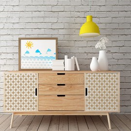 OOTSR Set of 6 Stencils Set, Stencils Reusable, Drawing Painting Stencils, Plastic Stencils Templates for Wood, Floor, Furniture Wall Design, DIY Scrapbooking, 26.2 x 17.8 cm