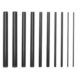 SING F LTD 10pcs Carbon Fiber Rod Fishing Rod Repair Carbon Fiber Fly Fishing Kit Solid Carbon Fiber Rod for Baitcasting Rods Spinnning Rods Repair 2mm 4mm 6mm 8mm 10mm