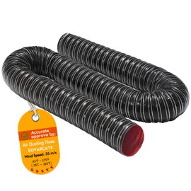 2 in Intake Hose Automotive Air Duct Hose Length 1 Meter (3.3 Feet) Double-layer Silicone Flexible Brake Cooling Ducting Induction vacuum hose for Air System (Black)