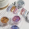 12 Color Set Aurora Mix Size Glitter Sequins Gel Nail