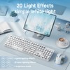 EWEADN TK100 Wired Typewriter Mechanical Keyboard and Mouse, 104 Keys