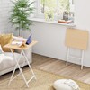 HOOBRO Folding TV Tray Tables, Set of 2 Side Table