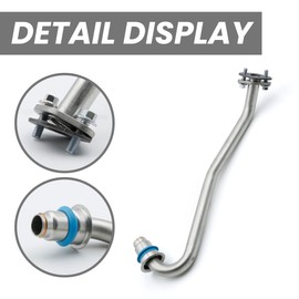 EGR Valve to Intake Plenum Tube Line Fit for Dodge Challenger Charger Magnum Chrysler 300 3.5L V6 2005-2010 Replaces 4593582AA 4593582AB 04591250 4591250 598-171