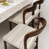 Lawalon Heavyweight Cotton Dining Seat Covers for Chairs (Creamy White,