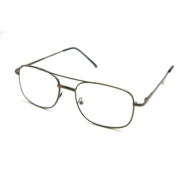 ColorViper Vintage Classic Aviator Metal Reading Sunreader Glasses (Navigator gunmetal/clear reader, 2.00)