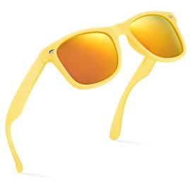 Retro Rewind Polarized Sunglasses for Men and Women - UV Protection Classic Mens Womens Sun Glasses - Cool Vintage 80s Shades