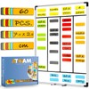 ATWAM - 60 Magnetic Strips writable - 75 x 25
