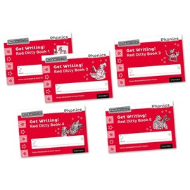 Read Write Inc - Phonics Get Writing! Red Ditty Books 1-5 Mixed Pack of 5