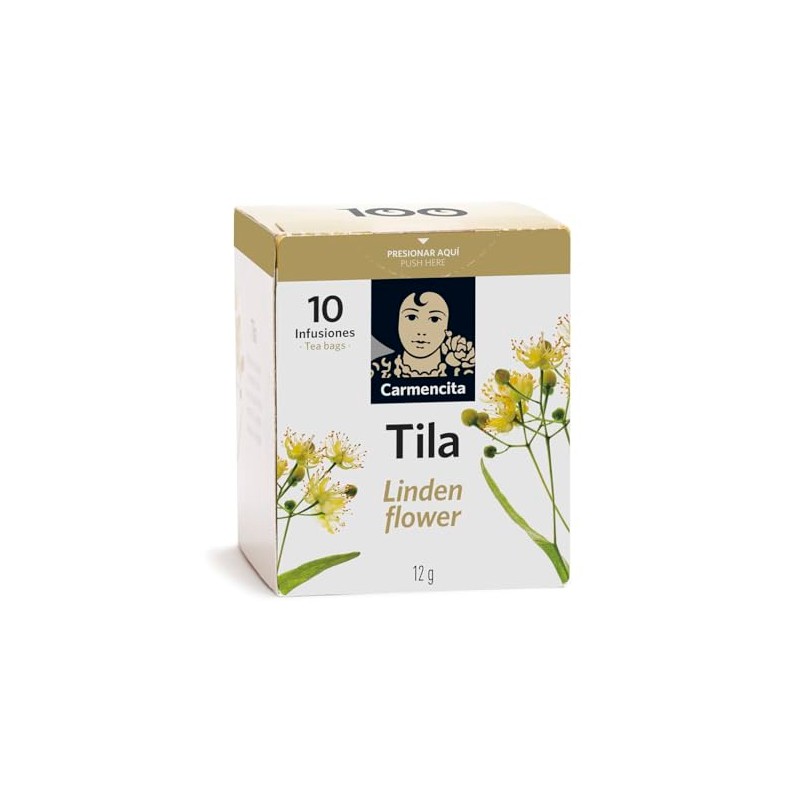 Carmencita. Linden Flower tea (10 teabags). Tila. 12g (0.42oz). Pack