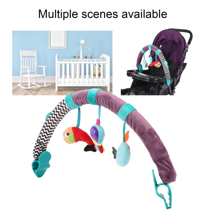 Infant Bed Crib Hanging Rattles Lovely Animal Baby Stroller Hanging