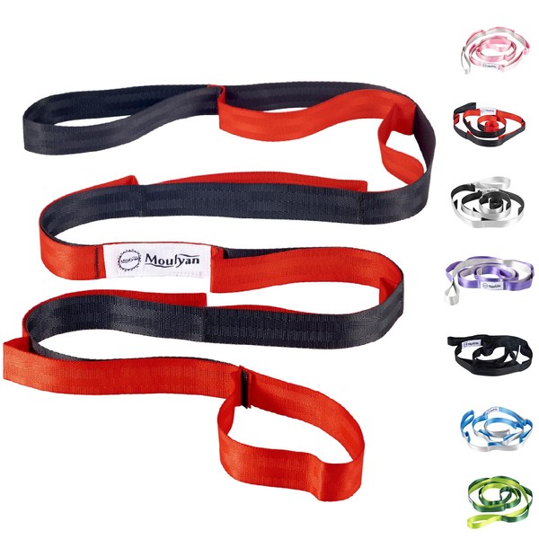 Stretching Strap Yoga Strap for Physical Therapy,10 Loops Yoga Straps