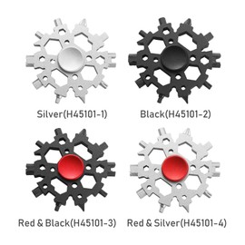 23 In 1 Snow-flake Multi-Tool with Fidget Toys Function Snowflake Wrench Multifunction Bottle Opener Screwdriver Kit Hand DIY Tool Adventure Tool for Outdoor Travel Camping