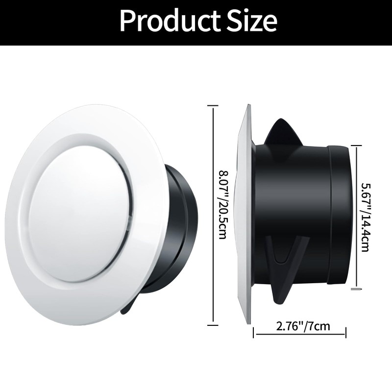 CSKB 2-Pack 6 Inch Round Vent Cover, Air Vent Covers