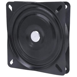 LZYKJGS Universal Furniture Turntable, Metal Furniture Turntable, Swivel Fitting, Heavy Duty, 360° Swivel Turntable, 127 x 127 x 20.5 mm, 200 kg Load Capacity, for Stools, Tables, Bookshelves (Black)