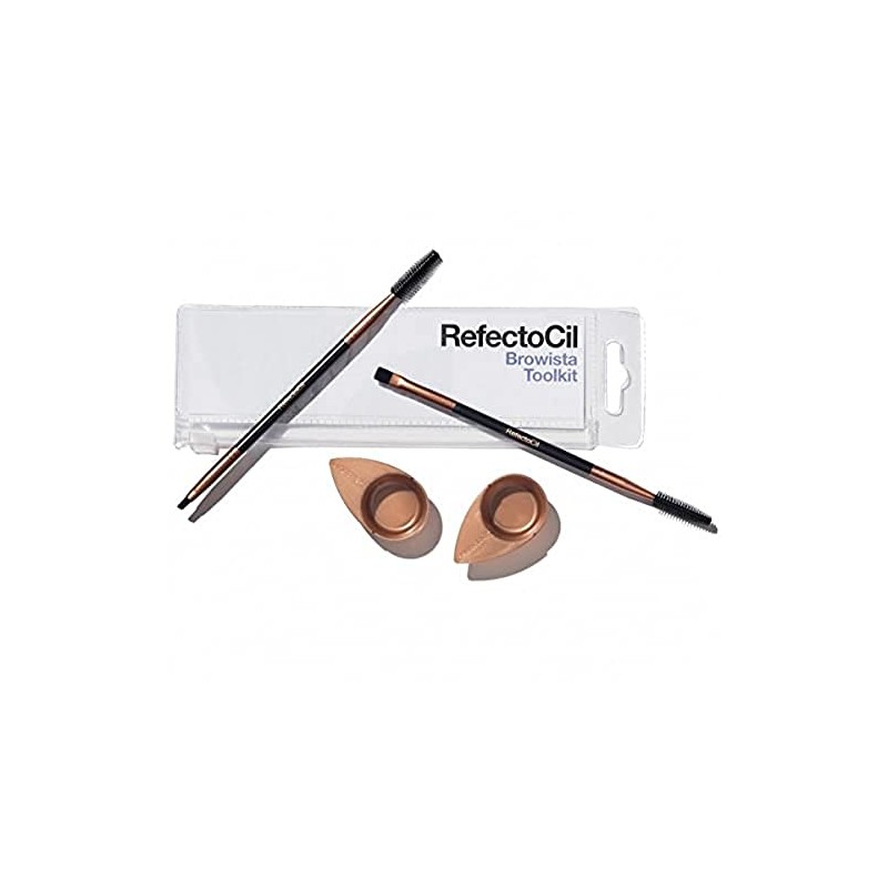 RefectoCil Browista Toolkit – 2 cepillos dobles y 2 platos