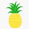 Psych Quotes Pineapple Bumper Sticker Vinyl Decal 5 inches