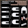 BENECREAT 9Sizes Quick Pleater, Acrylic Sewing Tools 1.27~10.12cm Quick Pleater