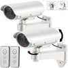 VisorTech Outdoor Camera Dummies: Set of 2 Dummy Security Cameras,