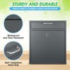 Yaocom Locking Mailbox with Key for Outdoor Large Wall Mount
